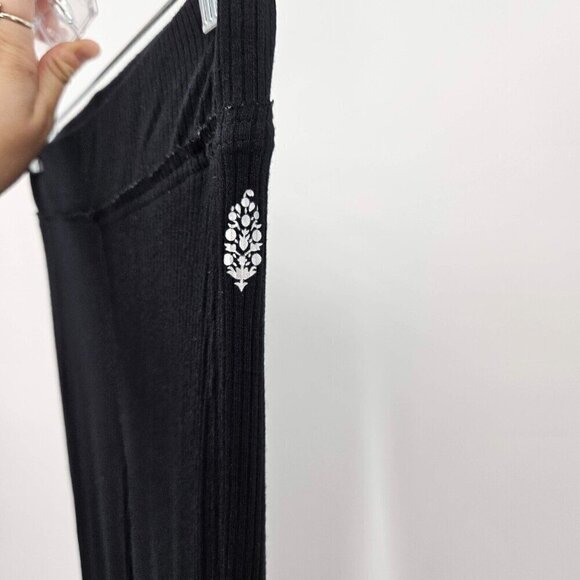 Free People Movement Ribbed Flare Legging Pants Black Women’s Size XS Athleisure - Picture 7 of 13